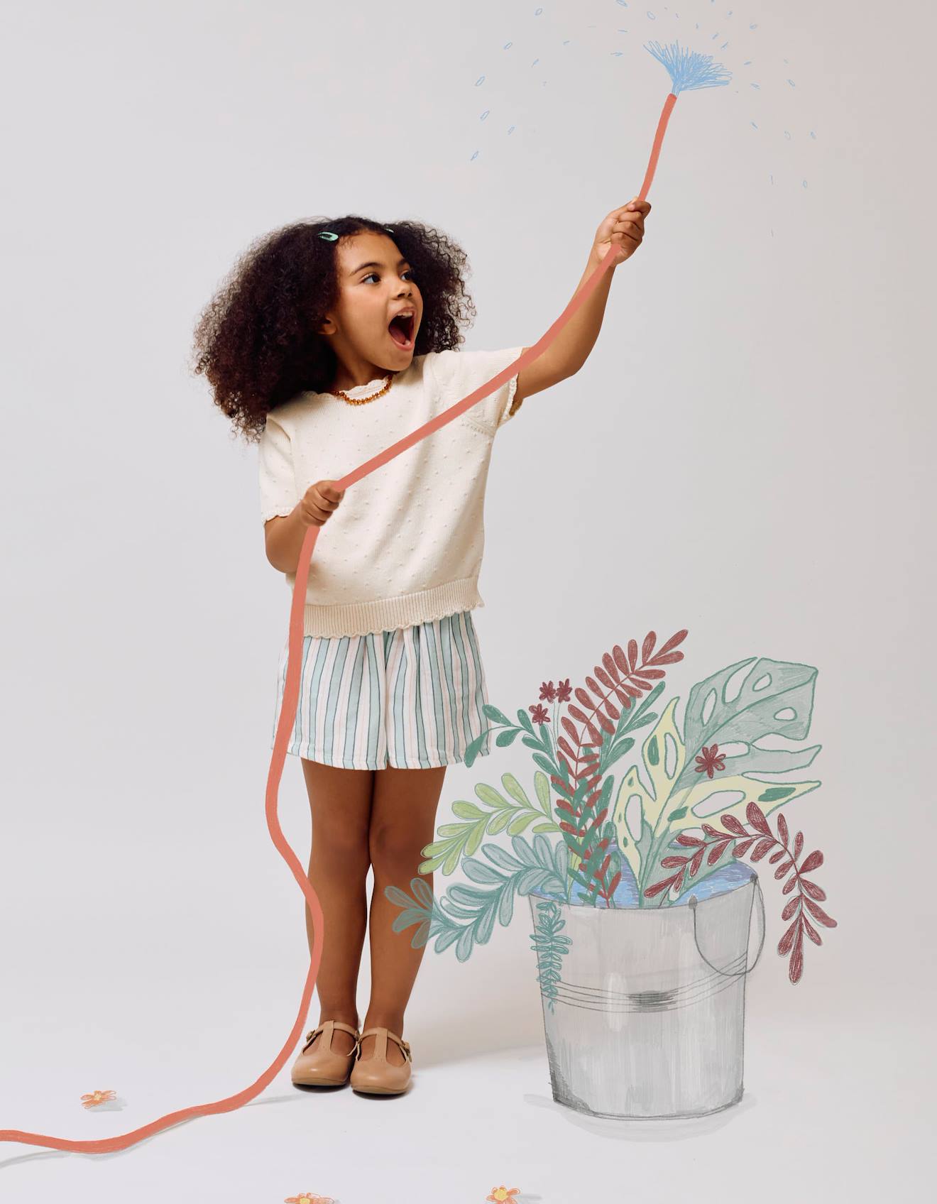 T-shirt En Maille À Pois En Relief Blanc