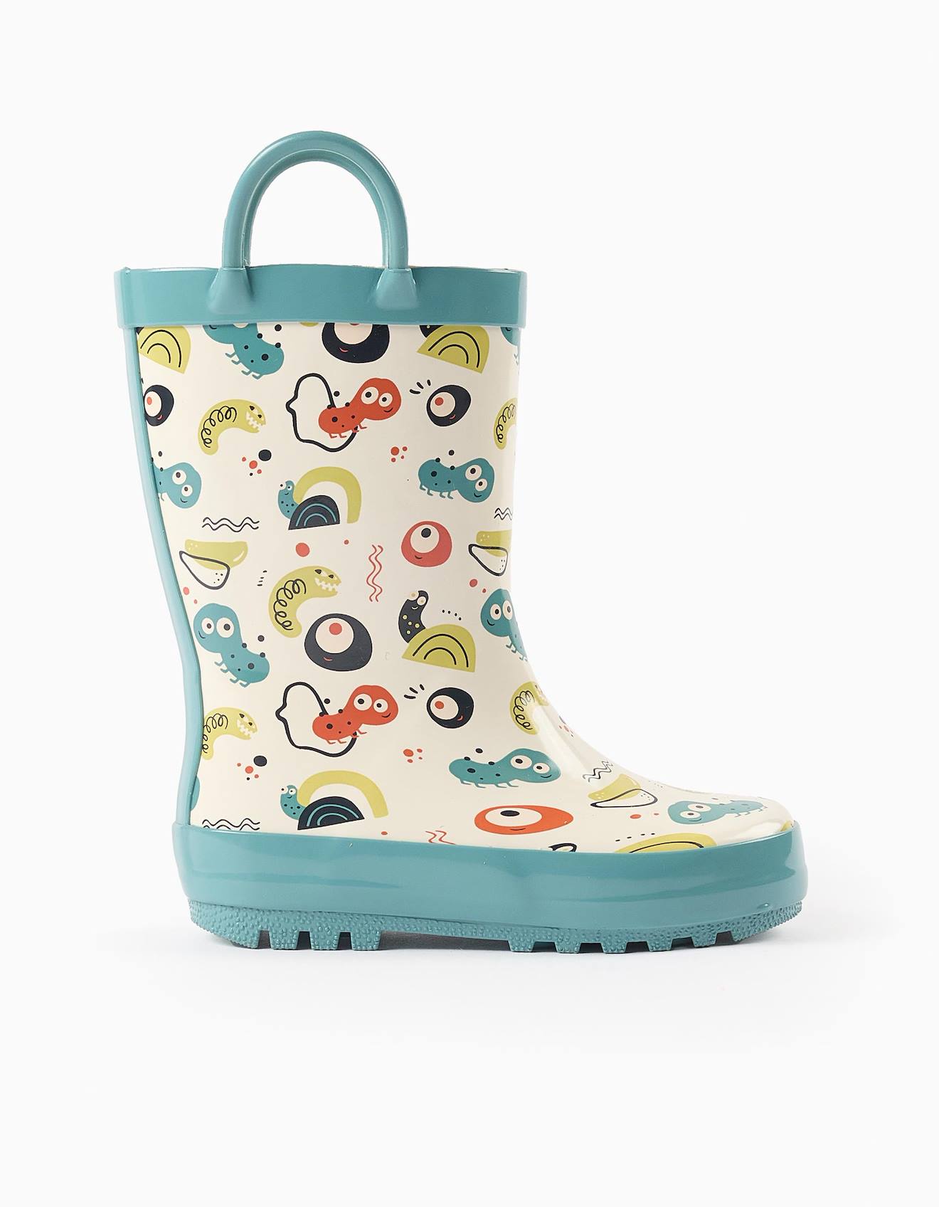 Bottes De Pluie Avec Motif Et Ailes Bleu Clair