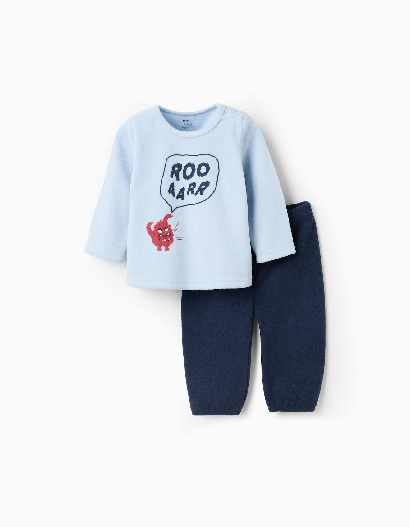 Pyjama Polaire Avec Imprimé Bleu