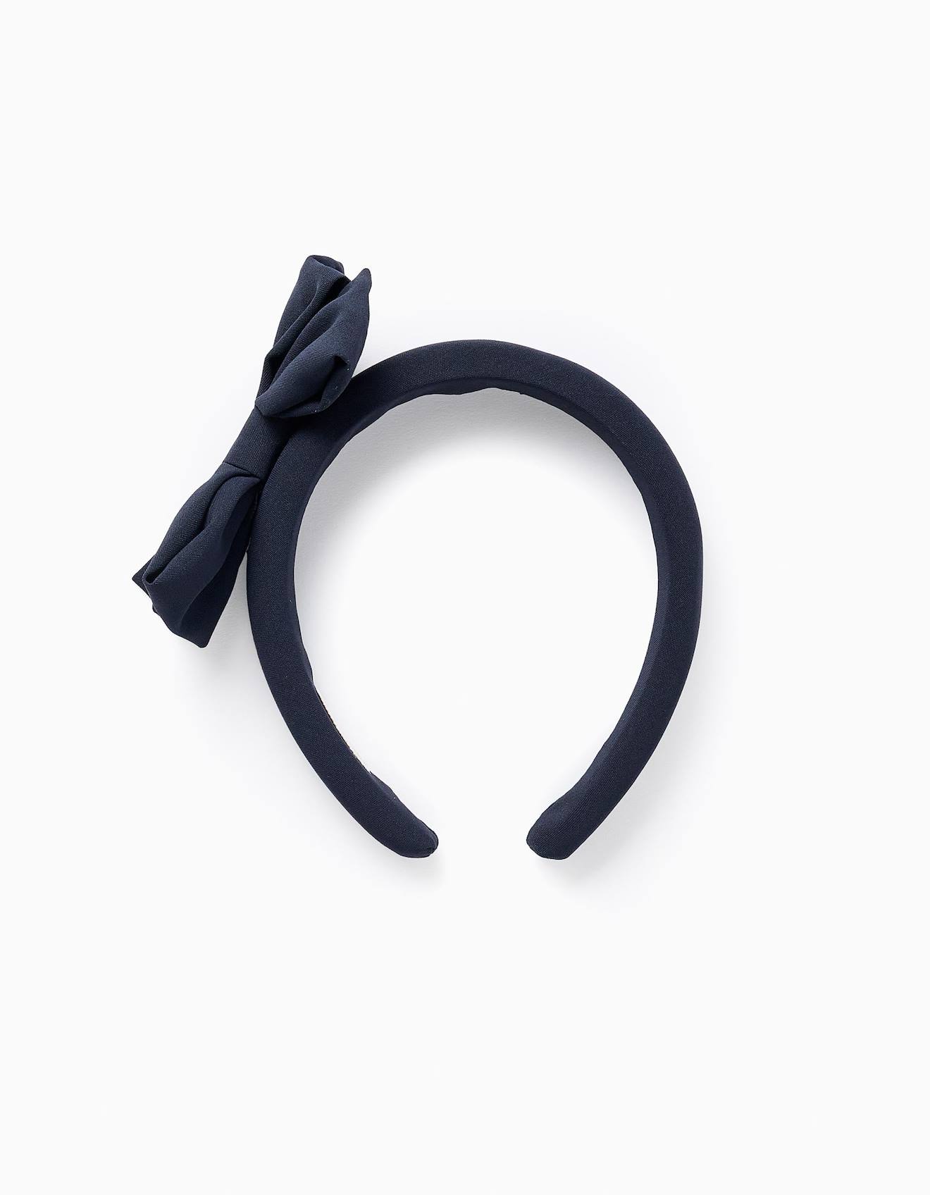Bandeau Rembourré Avec Nœud Bleu Foncé