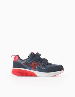 Chaussures-Chaussures garçon 23-38-Baskets, tennis-Baskets lumineuses et fermeture à scratch spider-man