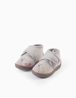 Chaussons En Velours Côtelé Bébé Fabriqués En France - Marine, Chaussures