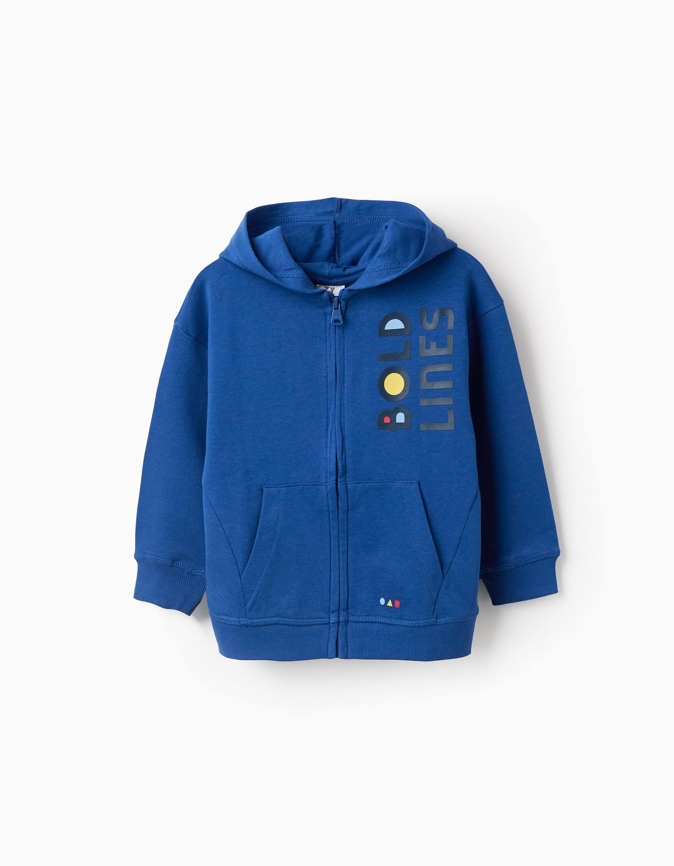 Veste à capuche en coton bleu