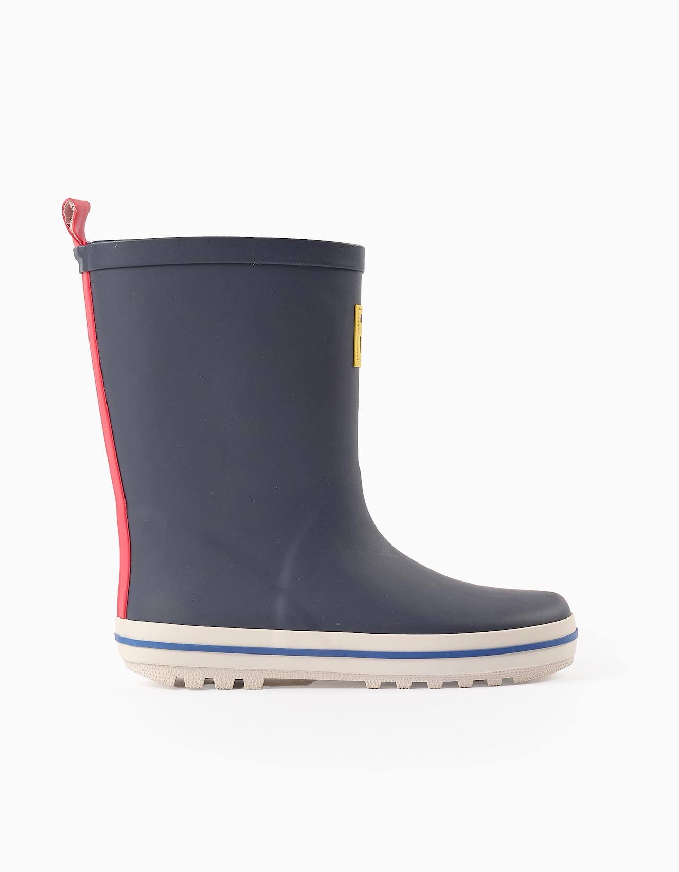 Bottes De Pluie Avec Détails Colorés Bleu Foncé