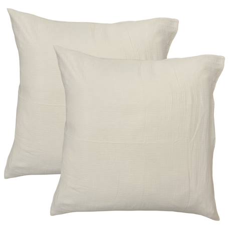 Parure de lit unie en coton, gaze de coton Blanc+Bleu horizon+Caramel+Chocolat+Lichen+Naturel+Terre cuite 30 - vertbaudet enfant 