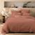Parure de lit unie en coton, gaze de coton Blanc+Bleu horizon+Caramel+Chocolat+Lichen+Naturel+Terre cuite 33 - vertbaudet enfant 