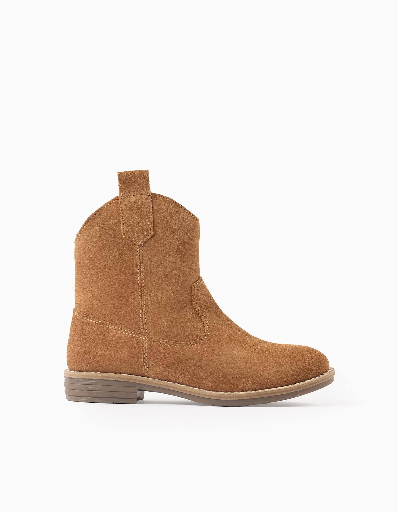 Bottes De Cow-boy En Daim Rose