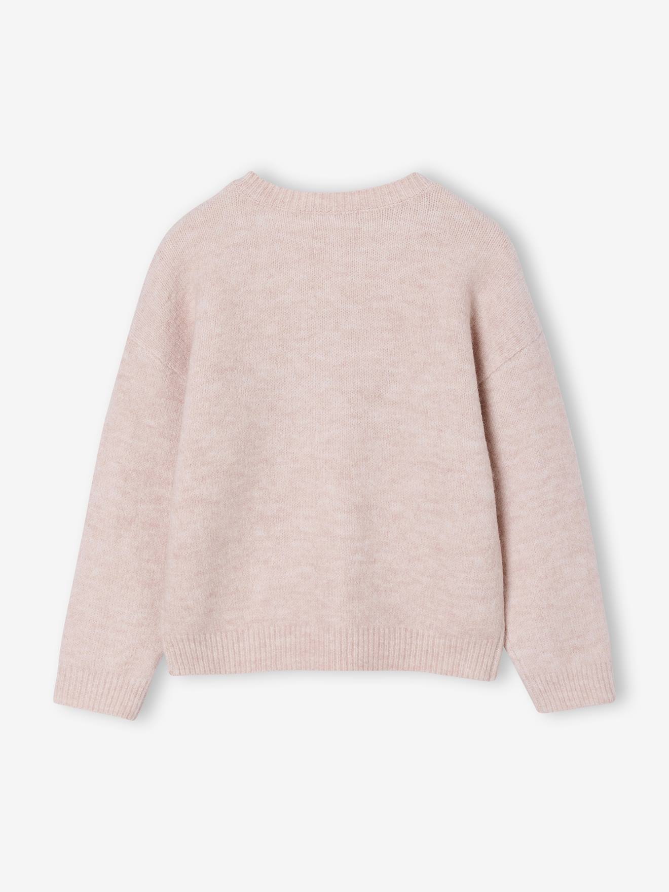 Pull Fille F&F 100% Coton Rose - Taille 13-14 Ans - Encolure Ras-du-cou - Très Bon état