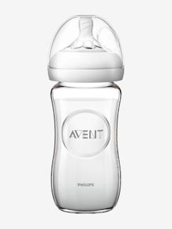 Puériculture-Repas-Biberonnerie-Biberon verre 240 ml Philips AVENT Natural sans BPA