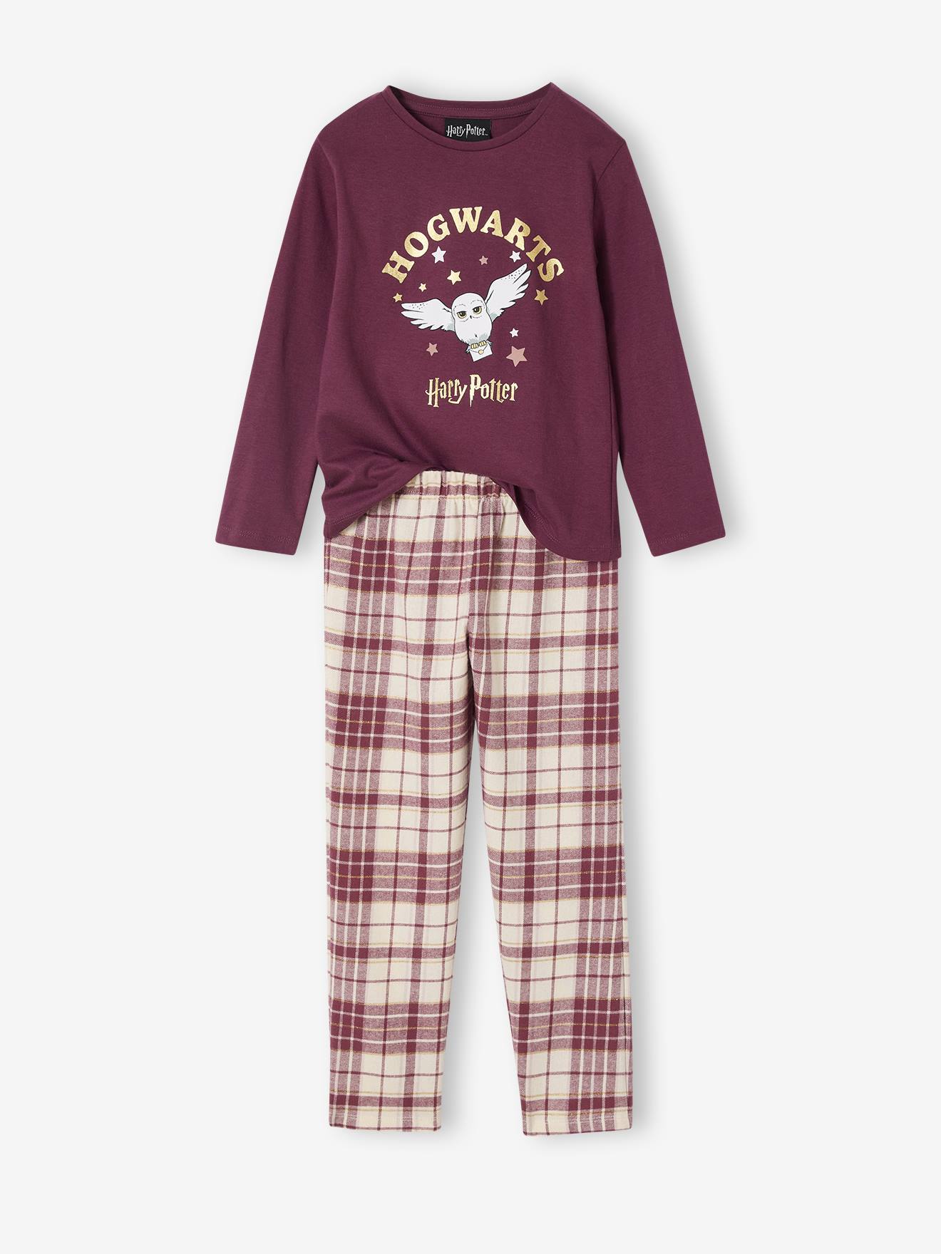 Pyjama fille Harry Potter en flanelle prunecarreaux 25$