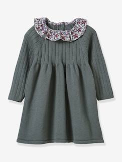 Bébé-Robe, jupe-Robe en tricot col en tissu Liberty bébé