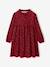 Robe en velours imprimées fille marine+tomette 9 - vertbaudet enfant 