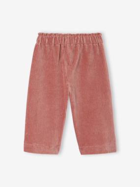 Pantalon Bébé Large En Velours Côtelé - Vertbaudet - Taille élastiquée - 65% Coton - Chaud Et Confortable