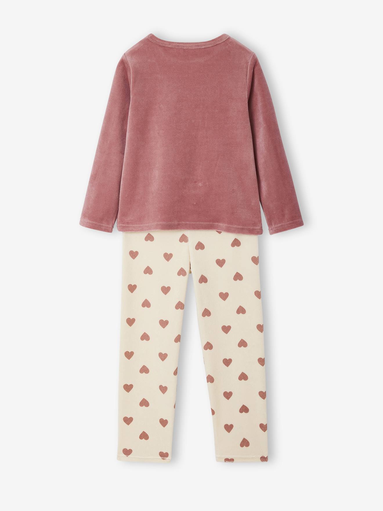 Paw Patrol Pyjama Combinaison Fille Manches Longues - Rose/Bleu Officiel, Micropolaire Doux