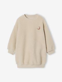 Robe fille sherpa détails brodés  - vertbaudet enfant