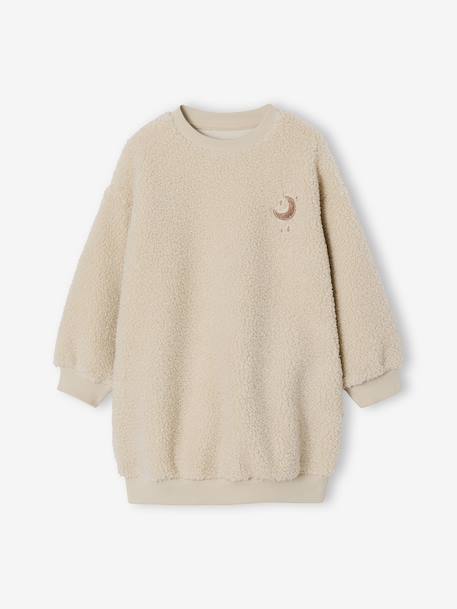 Fille-Robe fille sherpa détails brodés