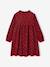 Robe en velours imprimées fille marine+tomette 10 - vertbaudet enfant 