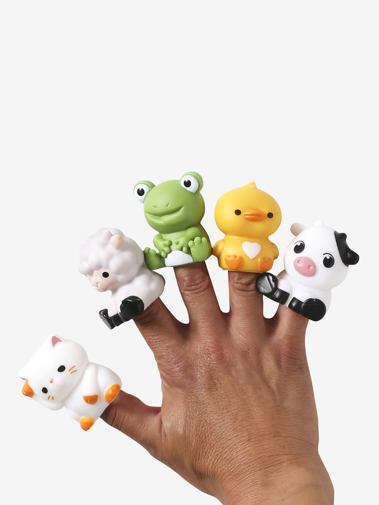 Lot De Marionnettes à Doigts Famille – 6 Personnages Colorés En Tissu, Jeu De Rôle Et Conte, Dès 3 Ans, Interactif