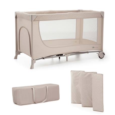 Kinderkraft - Lit Parapluie 2 En 1, Lit Bébé Voyage De La Naissance Jusqu’à 15 Kg Beige