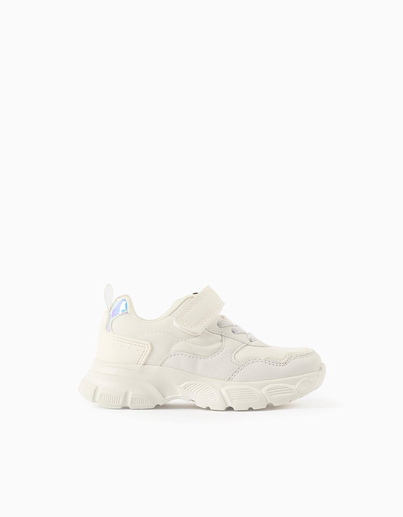 Baskets Avec Lacets Élastiques Blanc