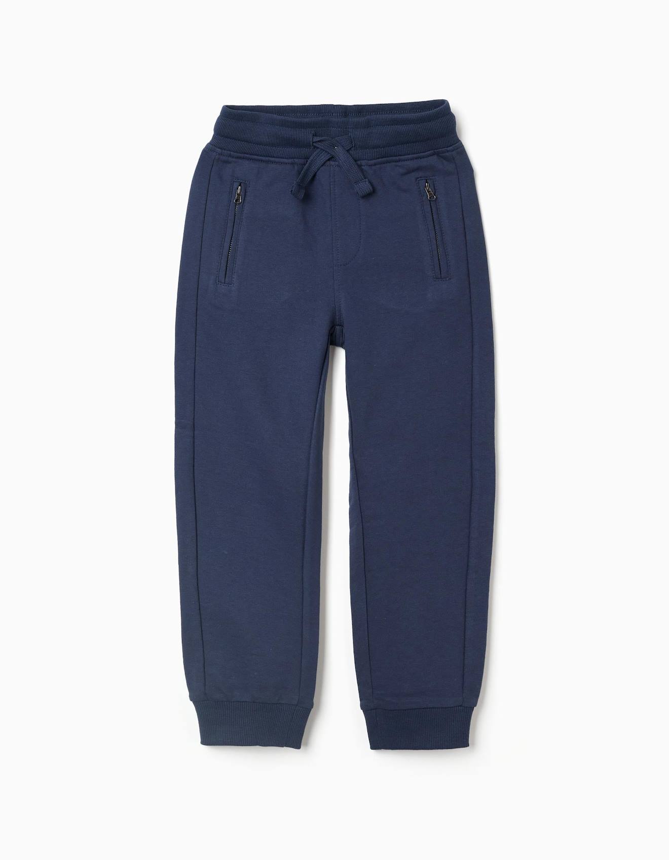Pantalon Jogpant Avec Poches Scellées Bleu Foncé