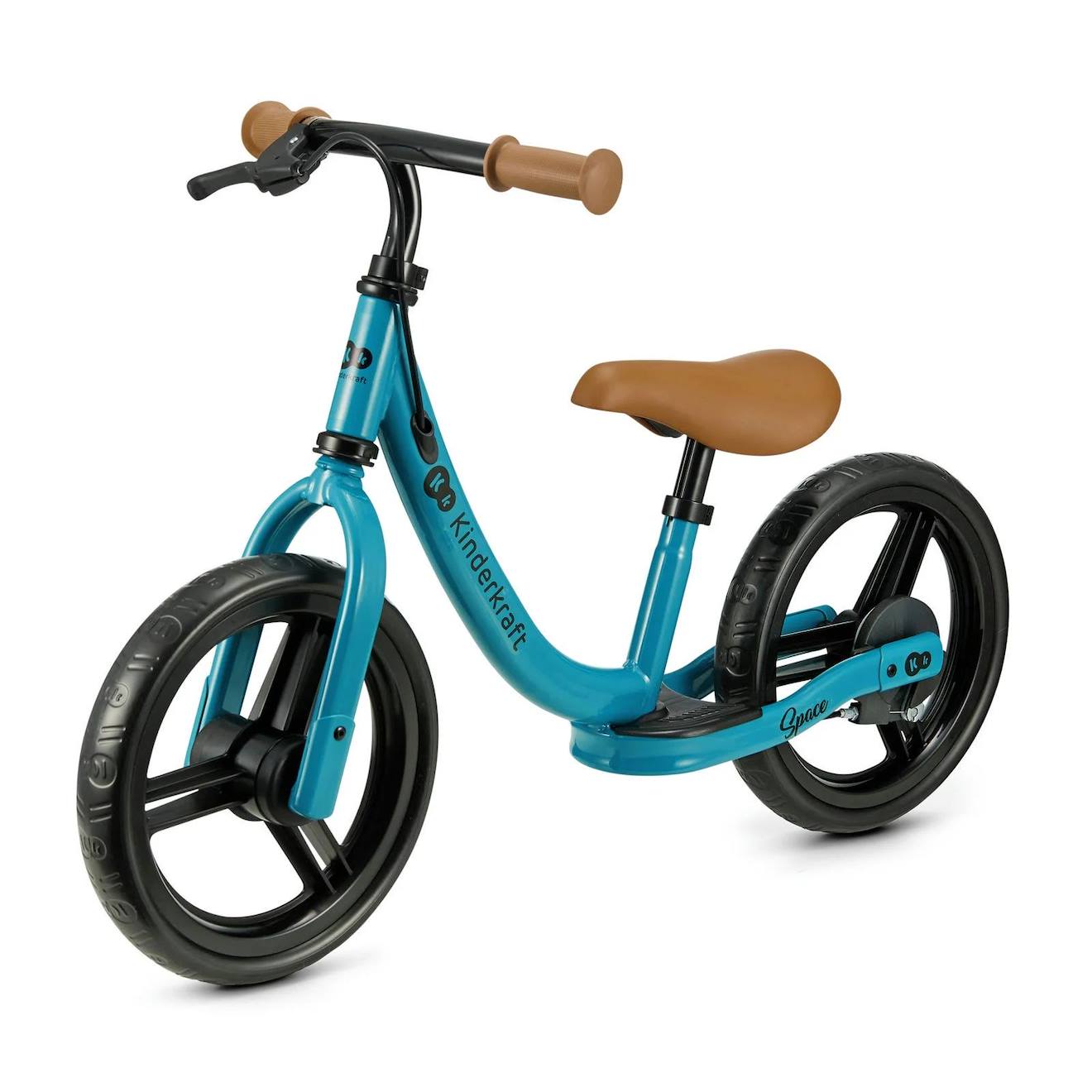 Draisienne Kinderkraft Space Avec Frein À Main, Roues Eva Increvables, Selle Réglable Et Repose-pieds Antidérapant Blue