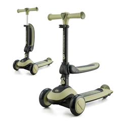 Jouet-Jeux de plein air-Sports de glisse et à roues-Trottinette enfant pliante avec siege et roues lumineuses