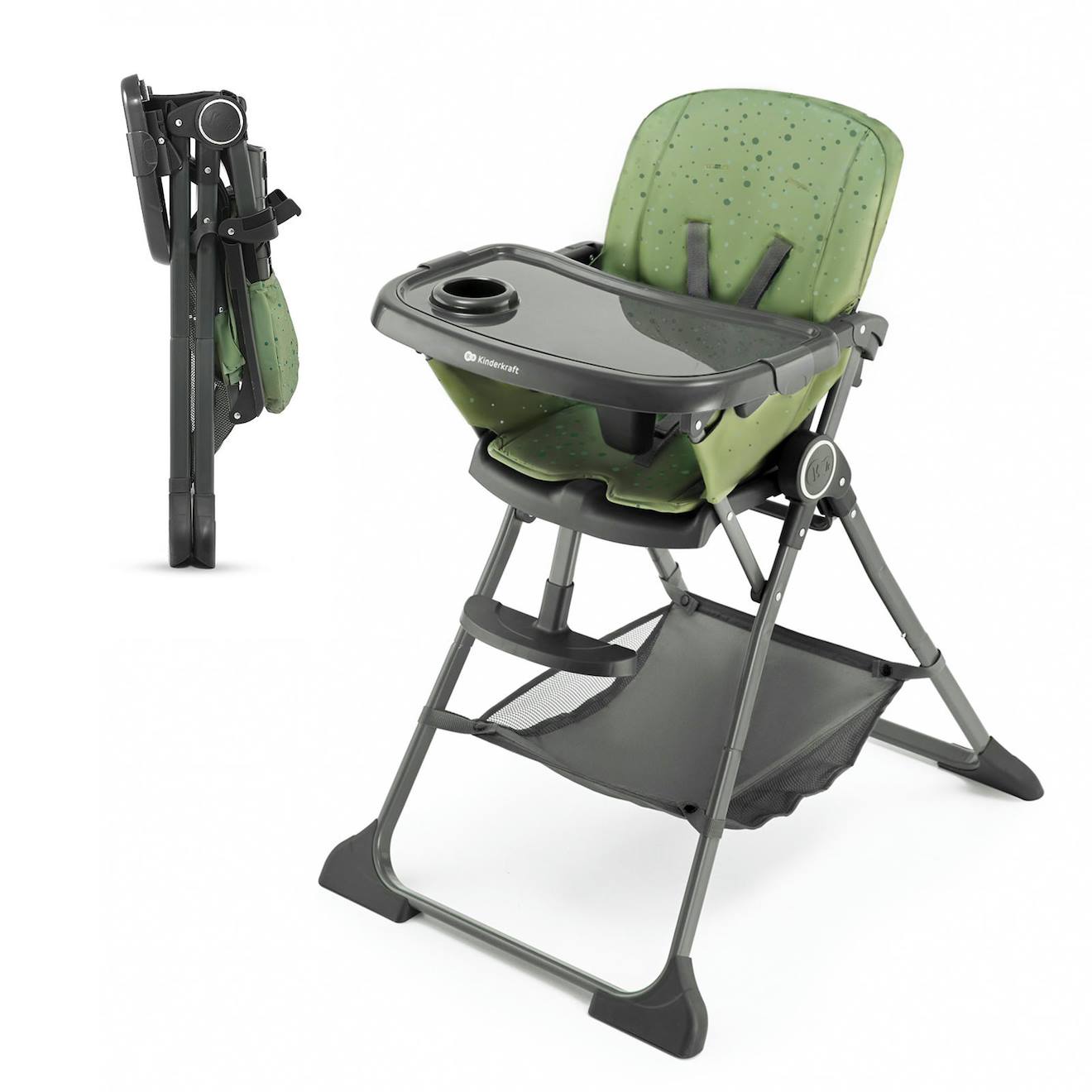Chaise Haute , Chaise De Salle À Manger Pliable Ergonomique Confortable Inclinable Green