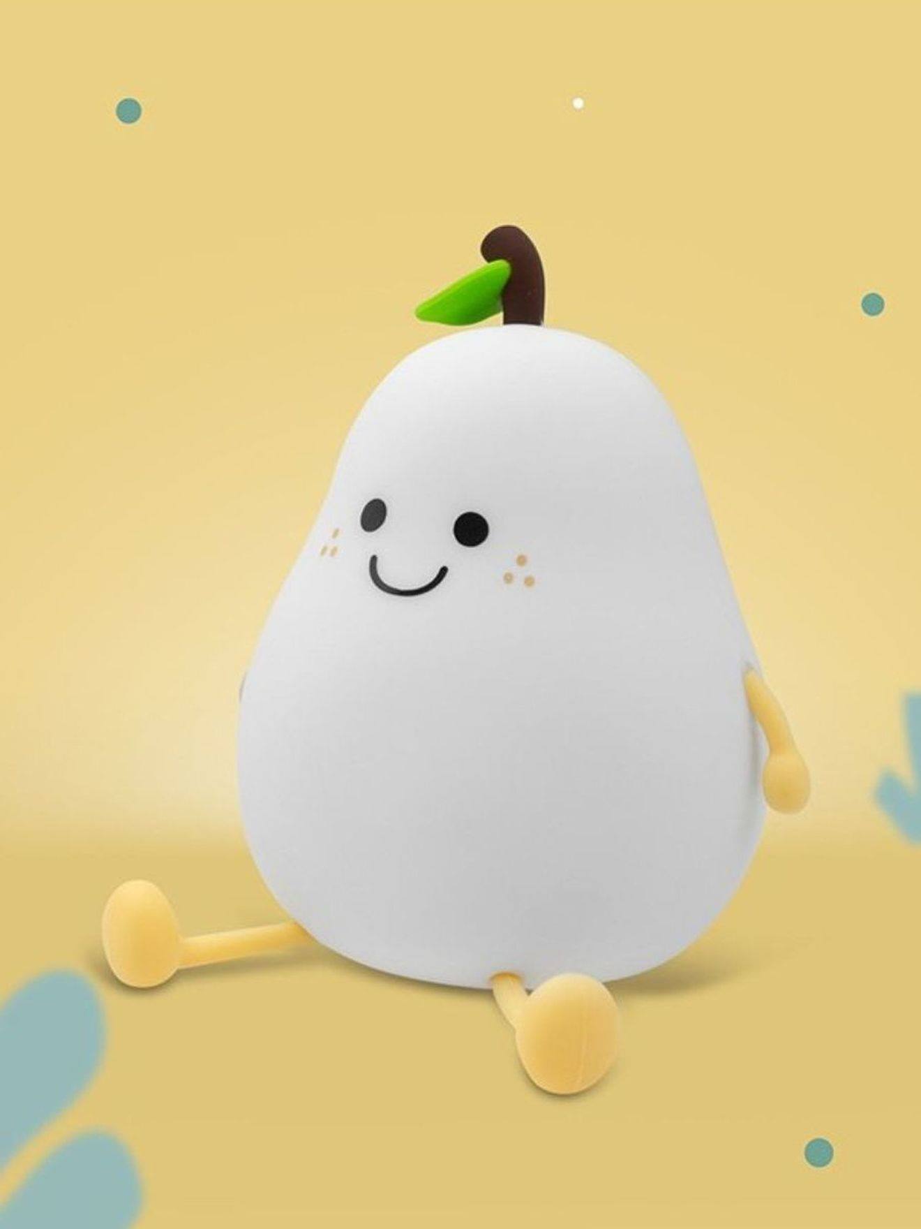 Veilleuse rechargeable poire blanc