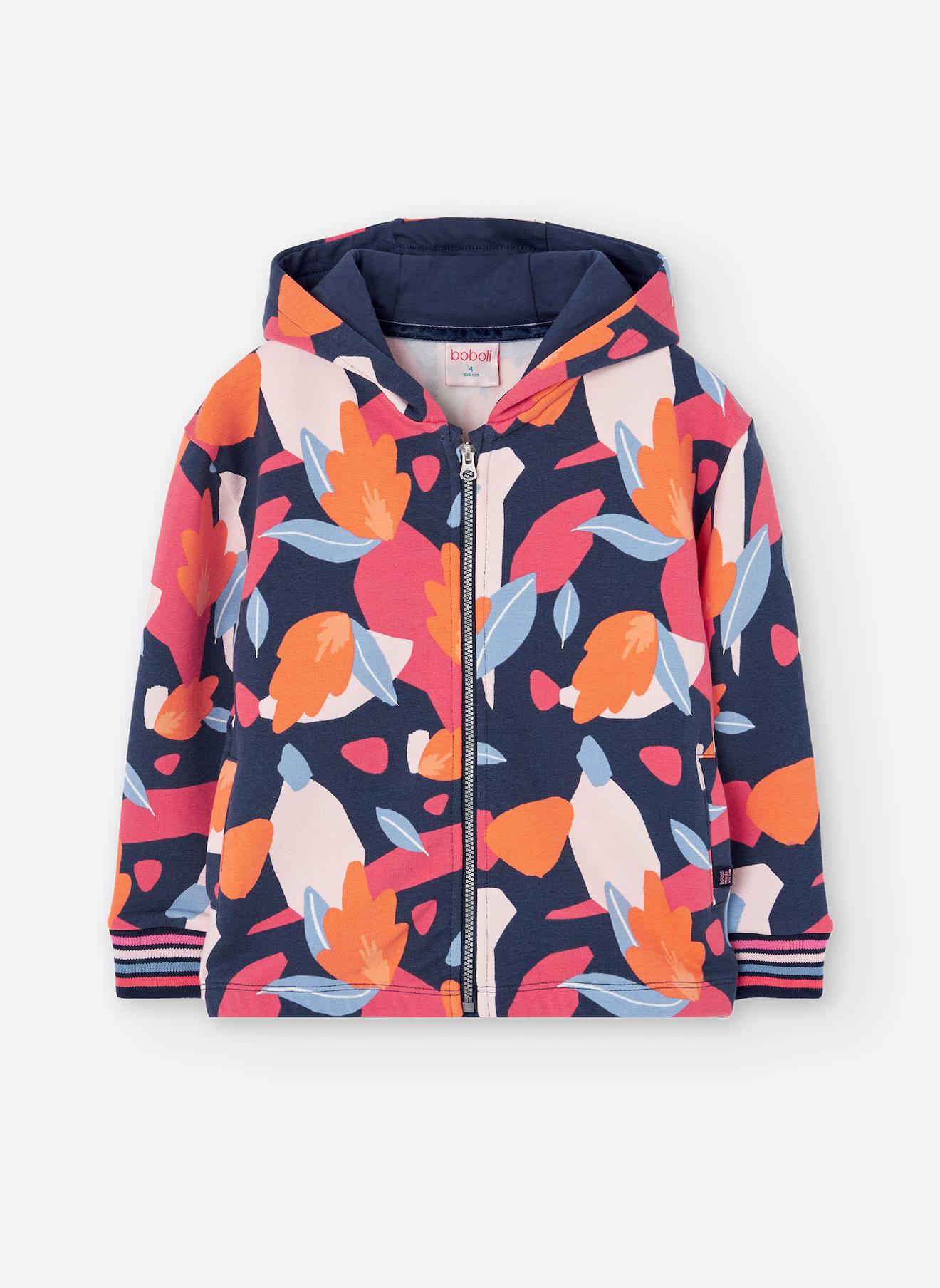 Veste Fille En Polaire Imprimée Multicolore