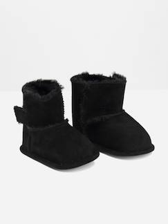 Chaussures-Chaussures bébé 17-26-Marche fille 19-26-Bottines à scratch