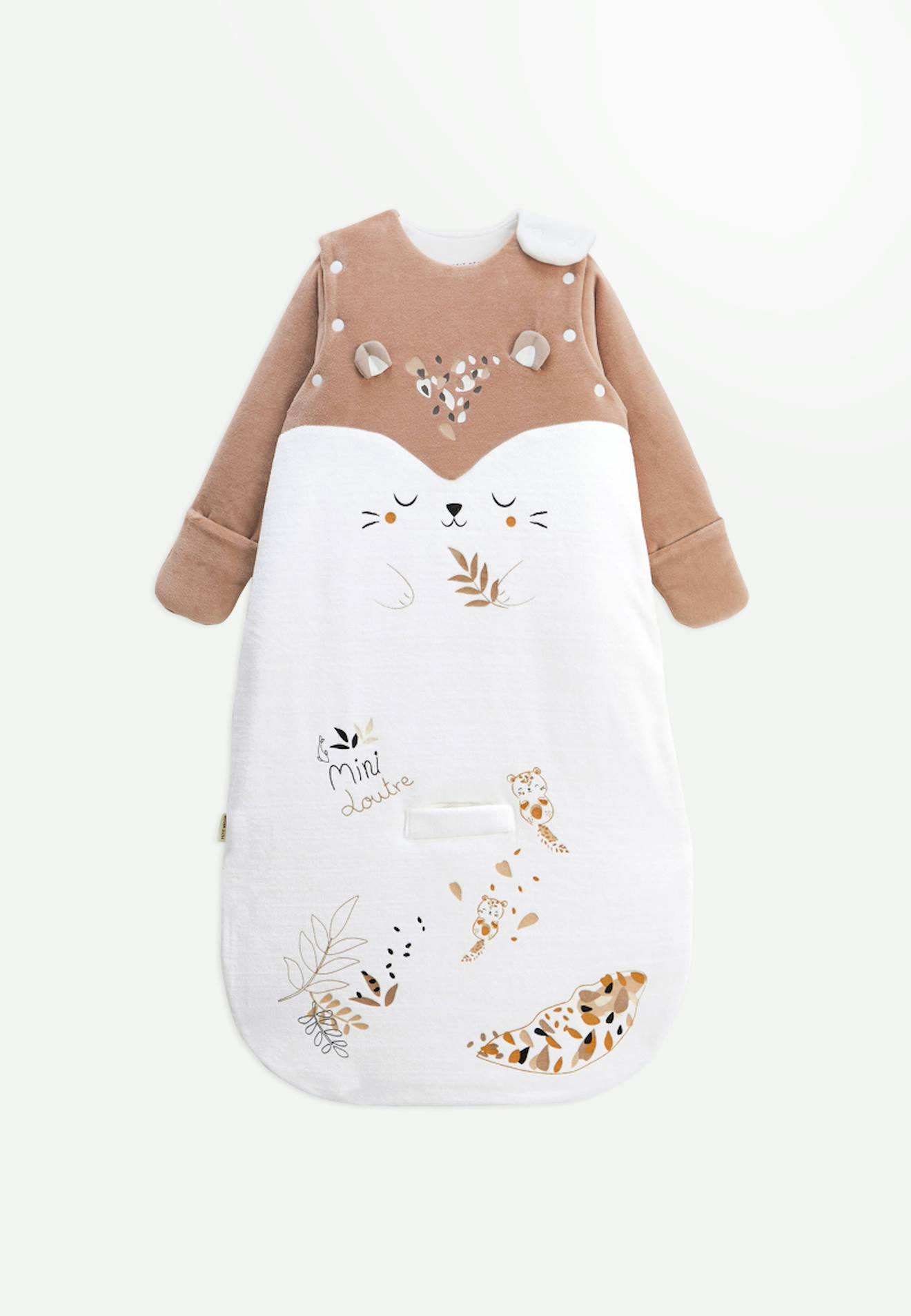 Turbulette D'hiver Bébé En Velours – Manches Amovibles Et Jambes Séparables – Compatible Siège Auto Et Poussette - 9