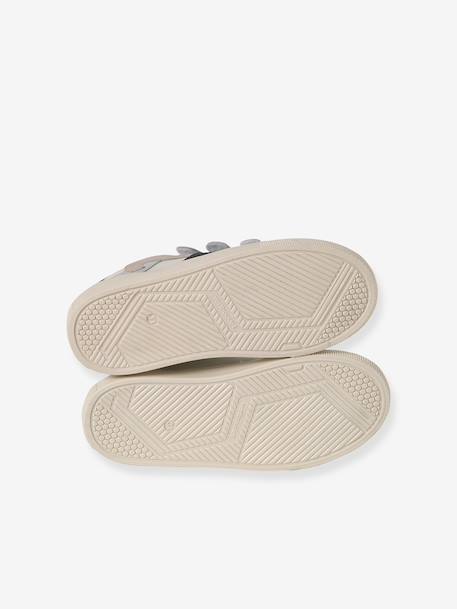 Baskets enfant garçon cuir à scratchs écru+lot blanc 7 - vertbaudet enfant 