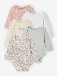 -Lot de 5 bodies naissance avec ouverture américaine