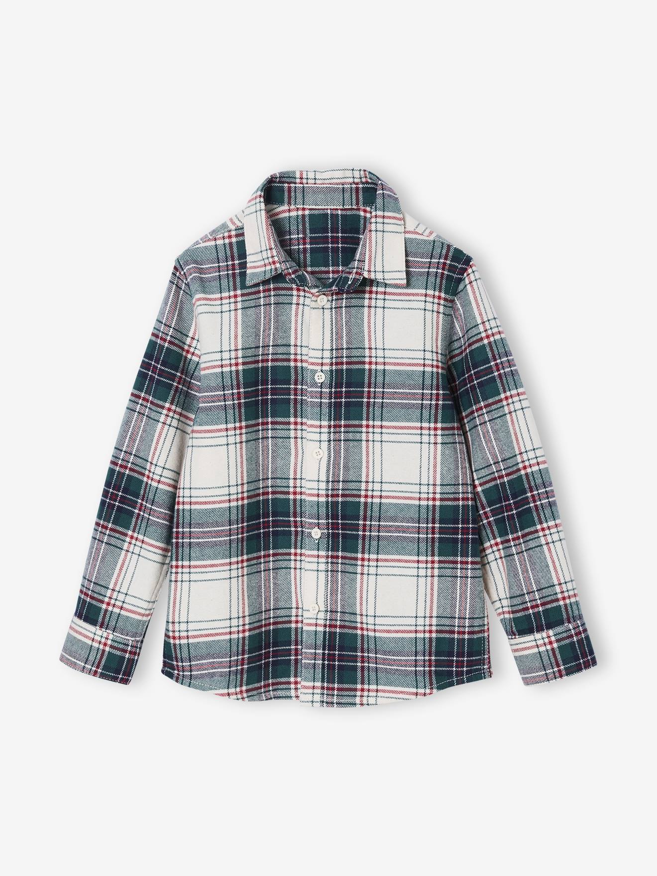 Chemise garon nol en flanelle carreaux carreaux blanc 11 €