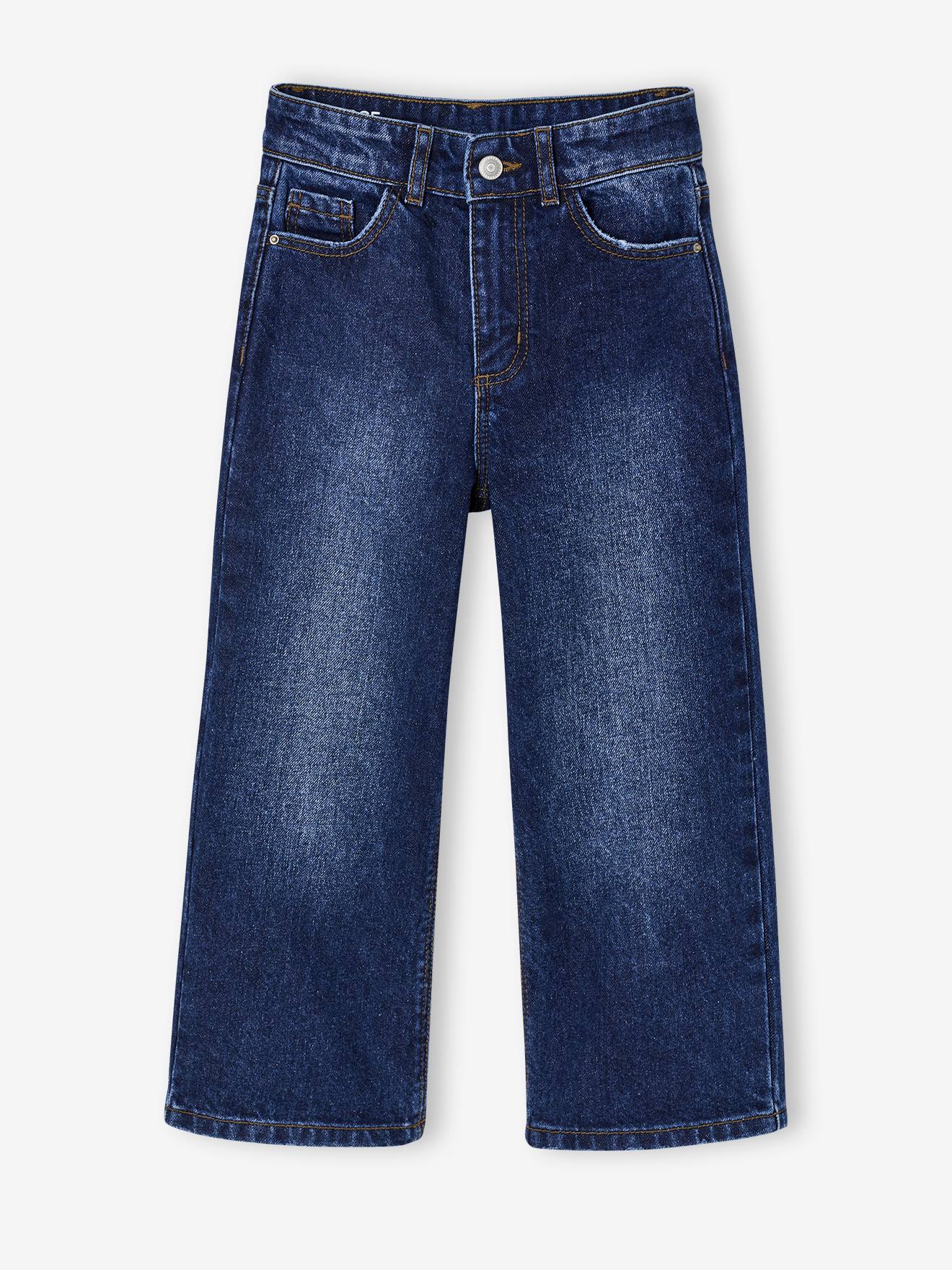 Jean fille large morphologik tour de hanches mdium bleu fonc 10 €