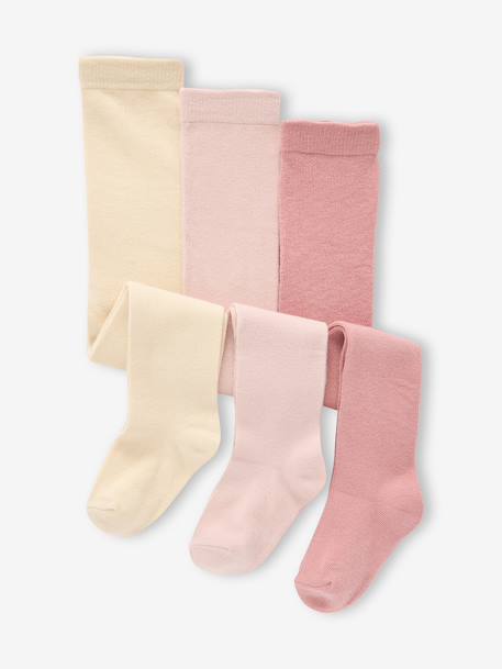 Bébé-Lot de 3 collants bébé maille