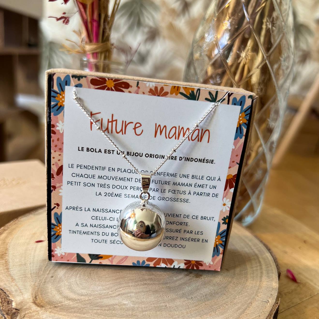 Bola de grossesse argent simple argent A Mes Copines