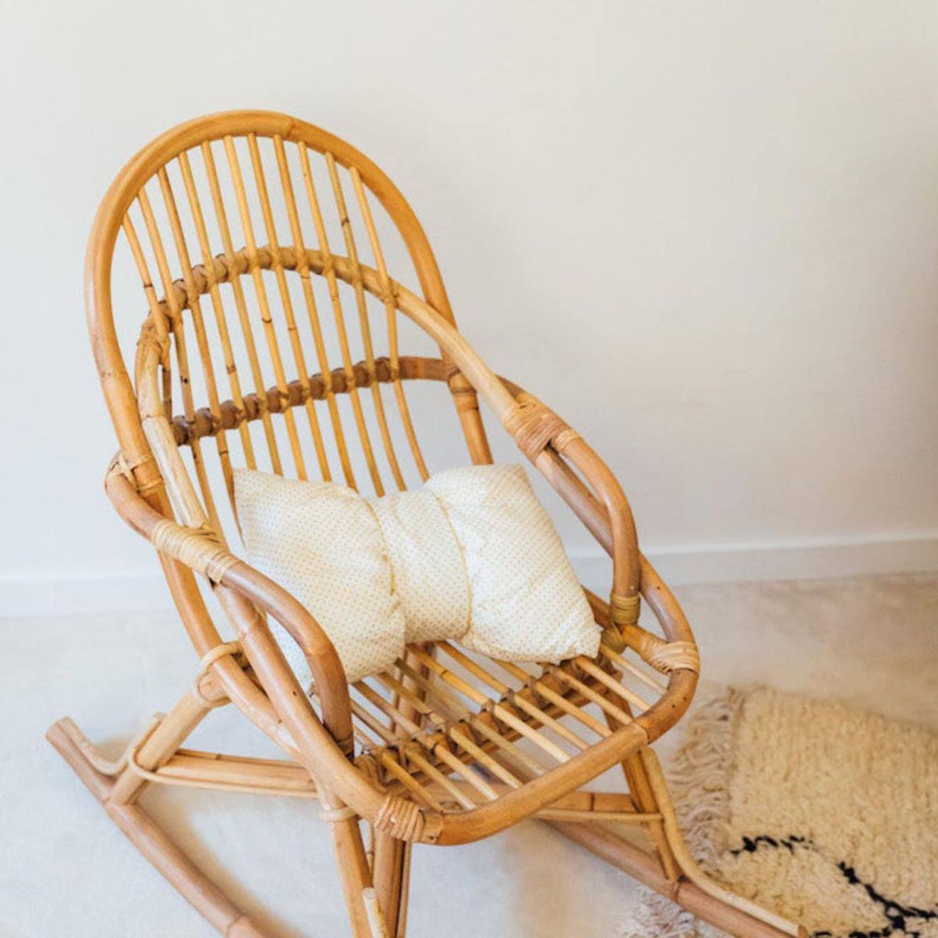 Rocking-chair Enfant En Rotin - June Naturel (Saudara) - Image 3