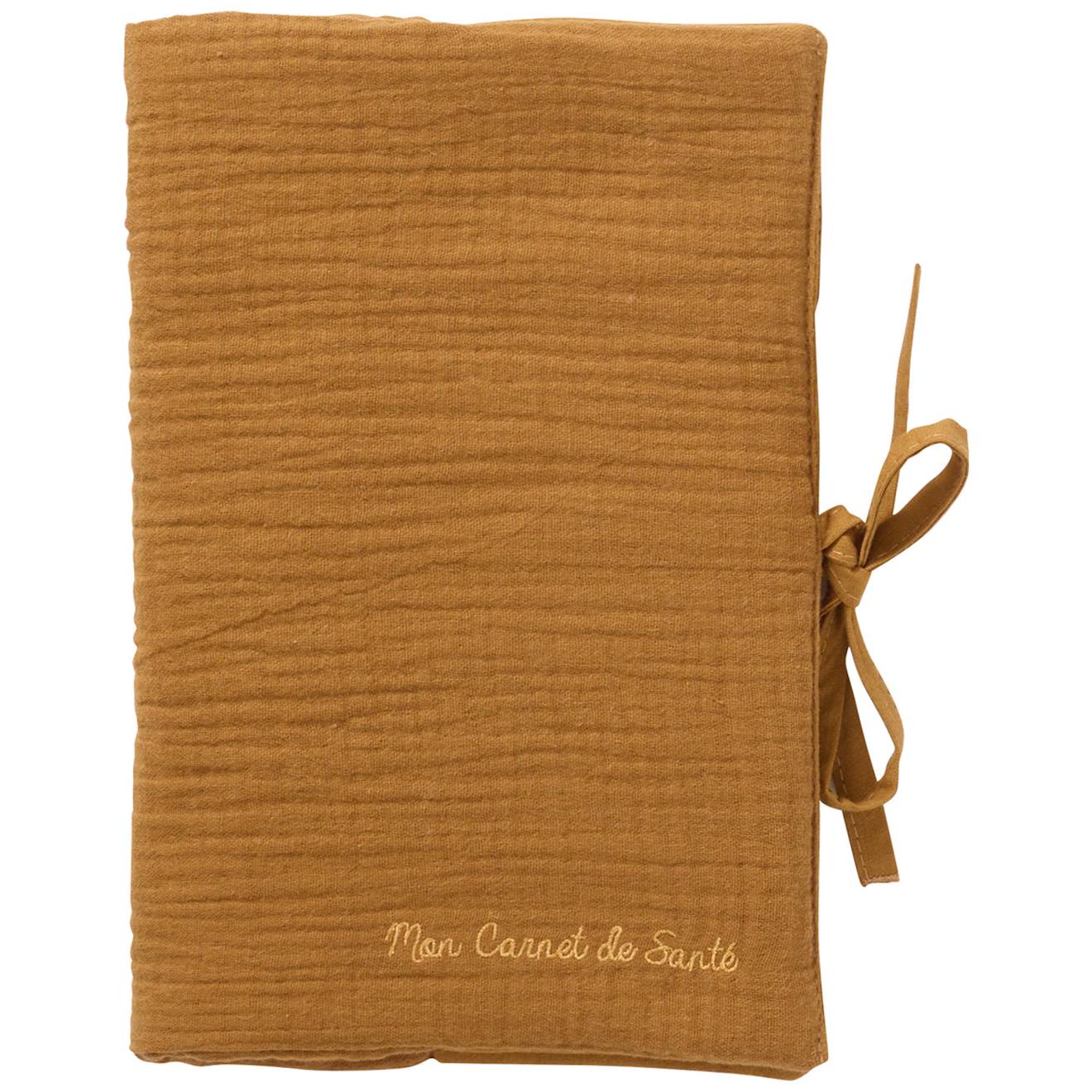 Protège-carnet De Santé Gaze De Coton Havane Ocre (Bb&Co) - Couverture