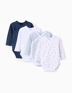 Bébé-Body-Lot de 4 bodies croisés hearts