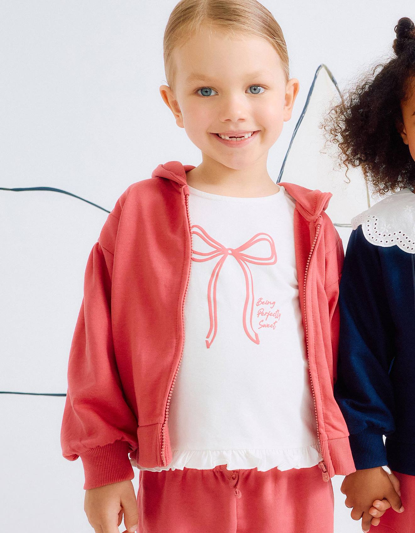 T-shirt À Manches Longues Et Volants Cake Blanc