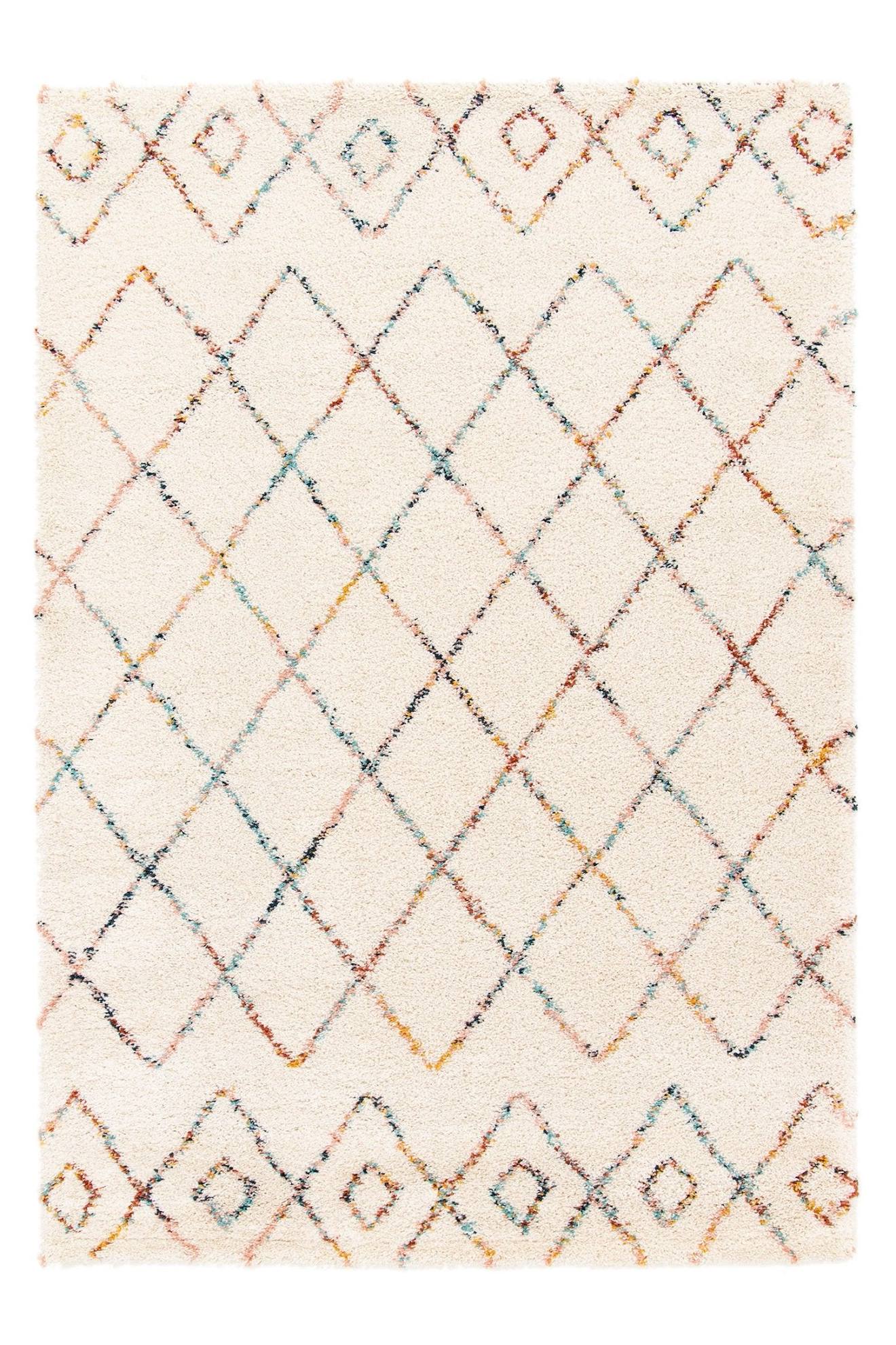 Tapis Shaggy Design Doux Et Volumineux Harlequin Beige