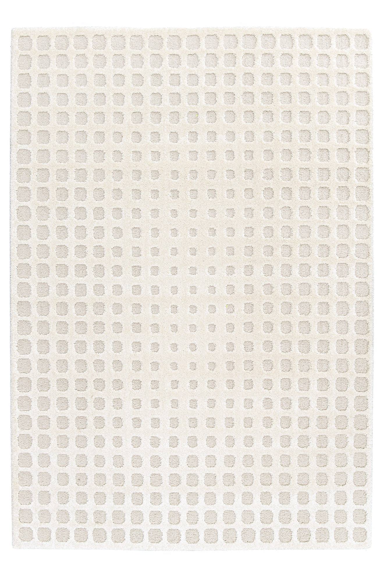 Tapis À Relief Doux Et Élégant Pixel Beige