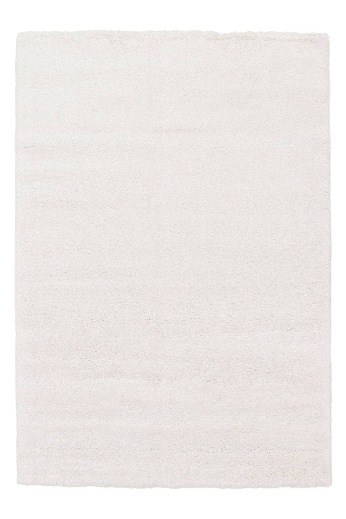 Tapis Shaggy Ethnique Doux Et Volumineux Lison Blanc