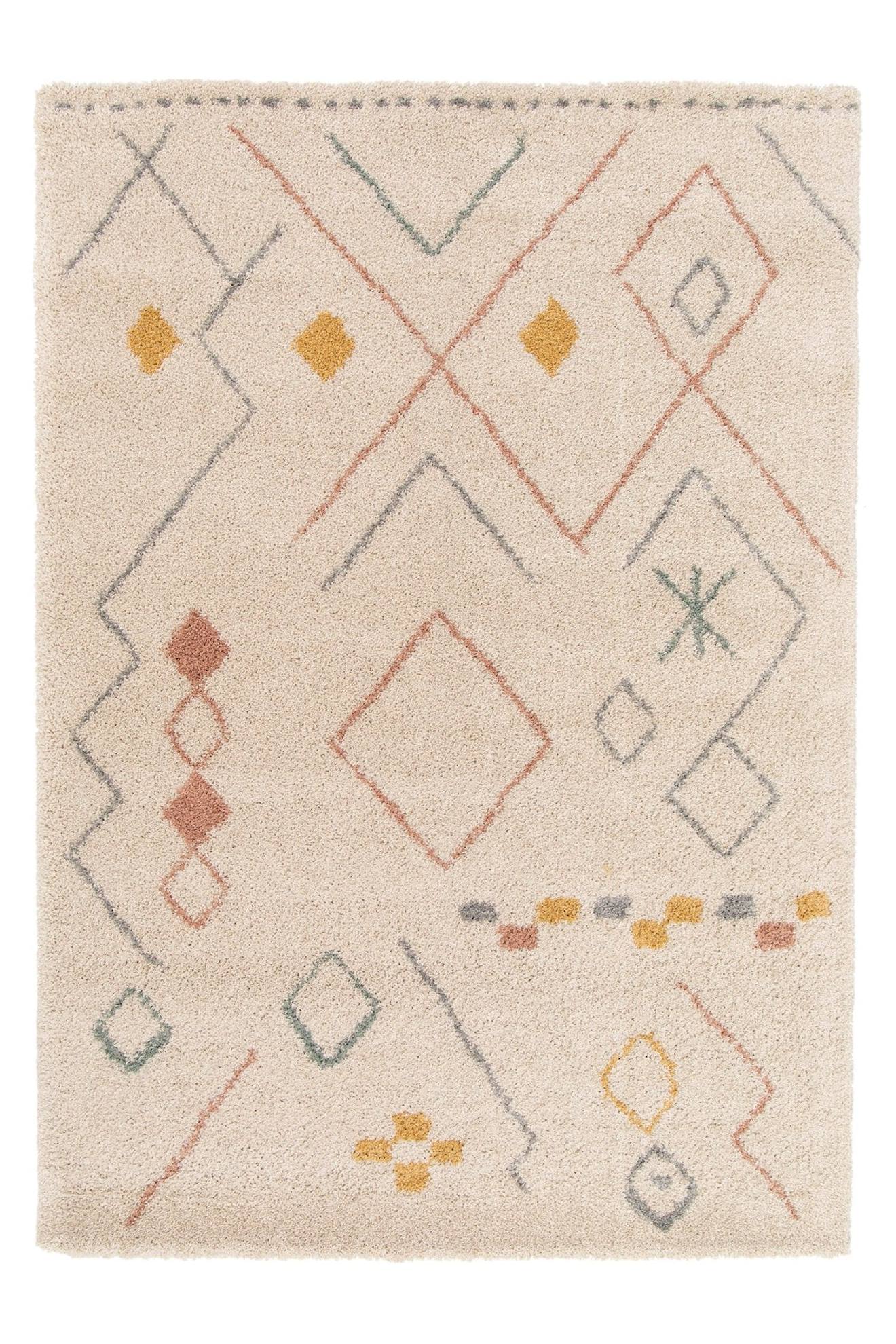 Tapis Enfant Épais Et Confortable Agadir Beige