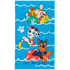 -Serviette de bain et de plage imprimée 100% coton, pat patrouille water