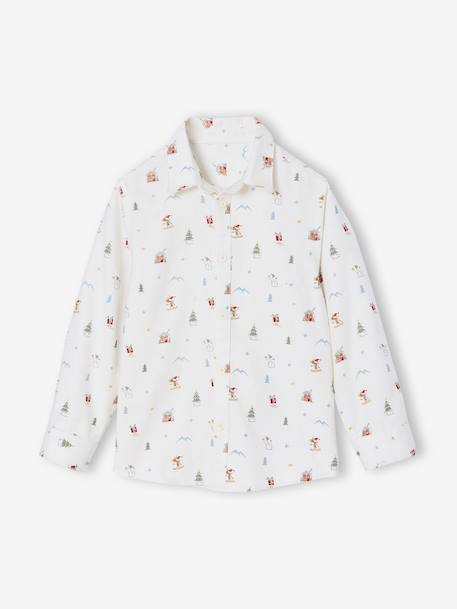 Garçon-Chemise-Chemise garçon noël en flanelle Imprimée 