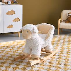 Jouet-Premier âge-Bascules, chariots de marche, trotteurs et porteurs-Fauteuil mouton à bascule pour enfant