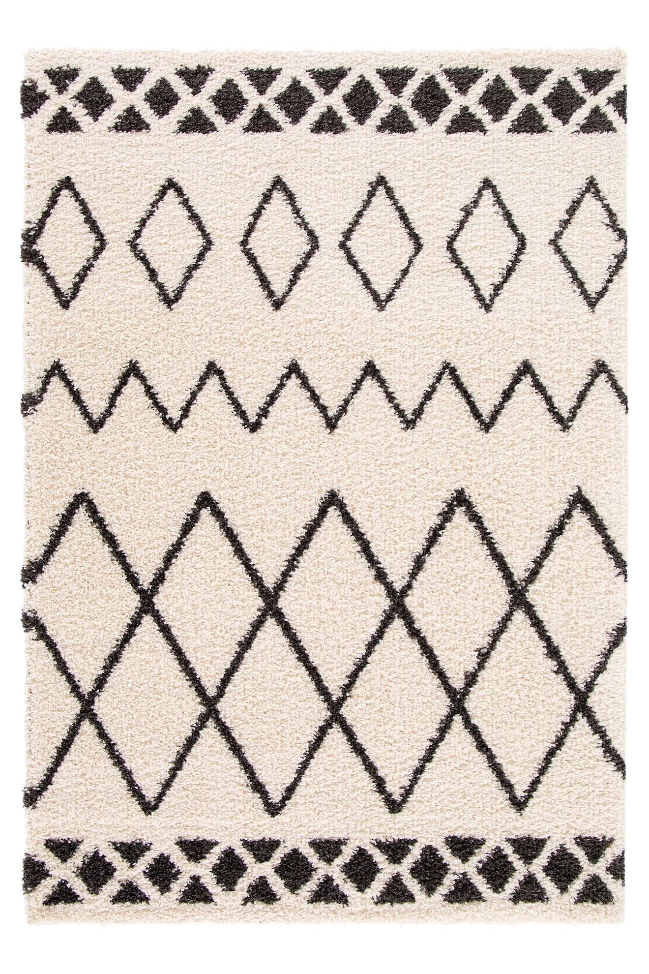 Tapis shaggy doux à poils longs oeko-tex beldi beige